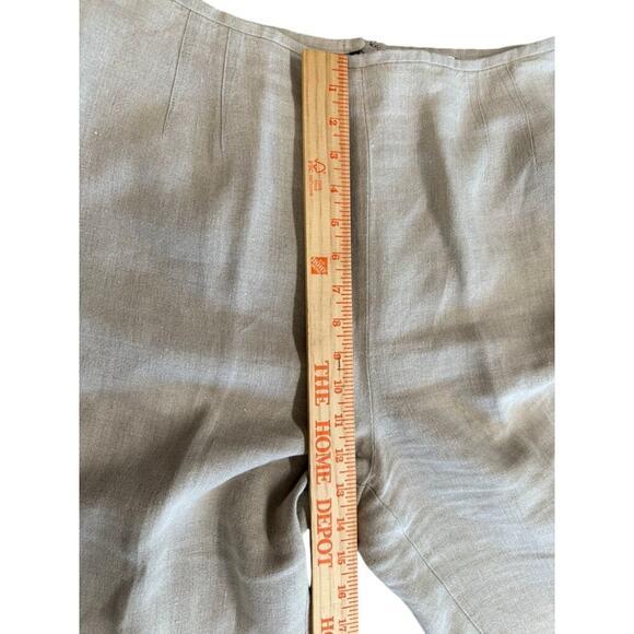 "EMANUEL UNGARO" 2 Pc. 100% Linen Pant Suit SZ 14 VTG  Quiet Luxury Elegant - Picture 16 of 16